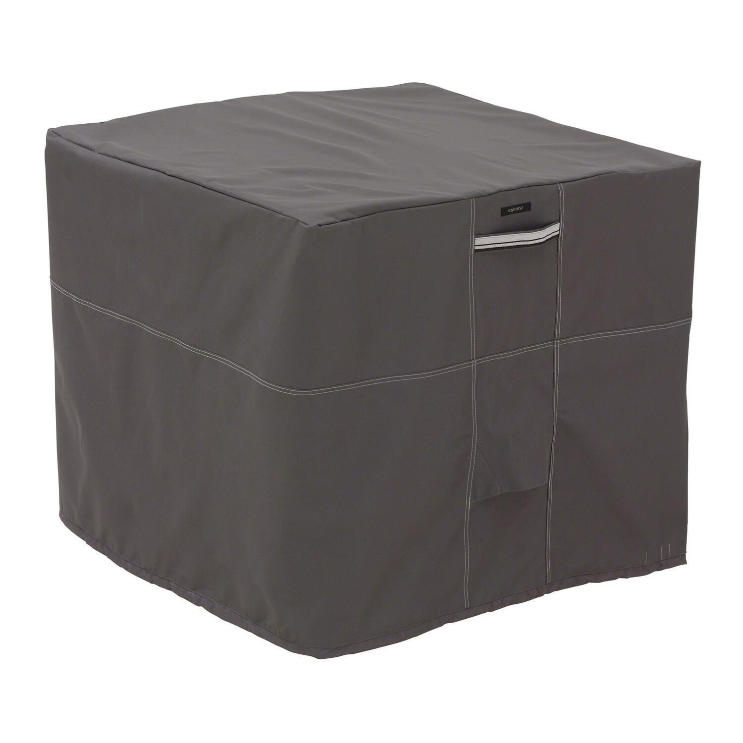 Taupe Square Air Conditioner Cover with Reinforced Handles