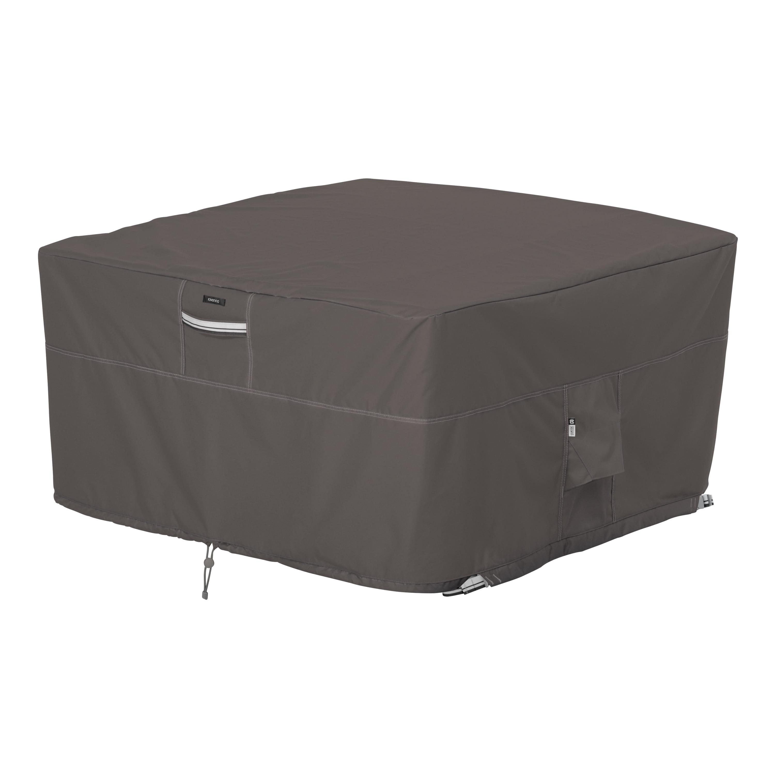 Ravenna Brown and Off-White Water-Resistant Fire Pit Cover