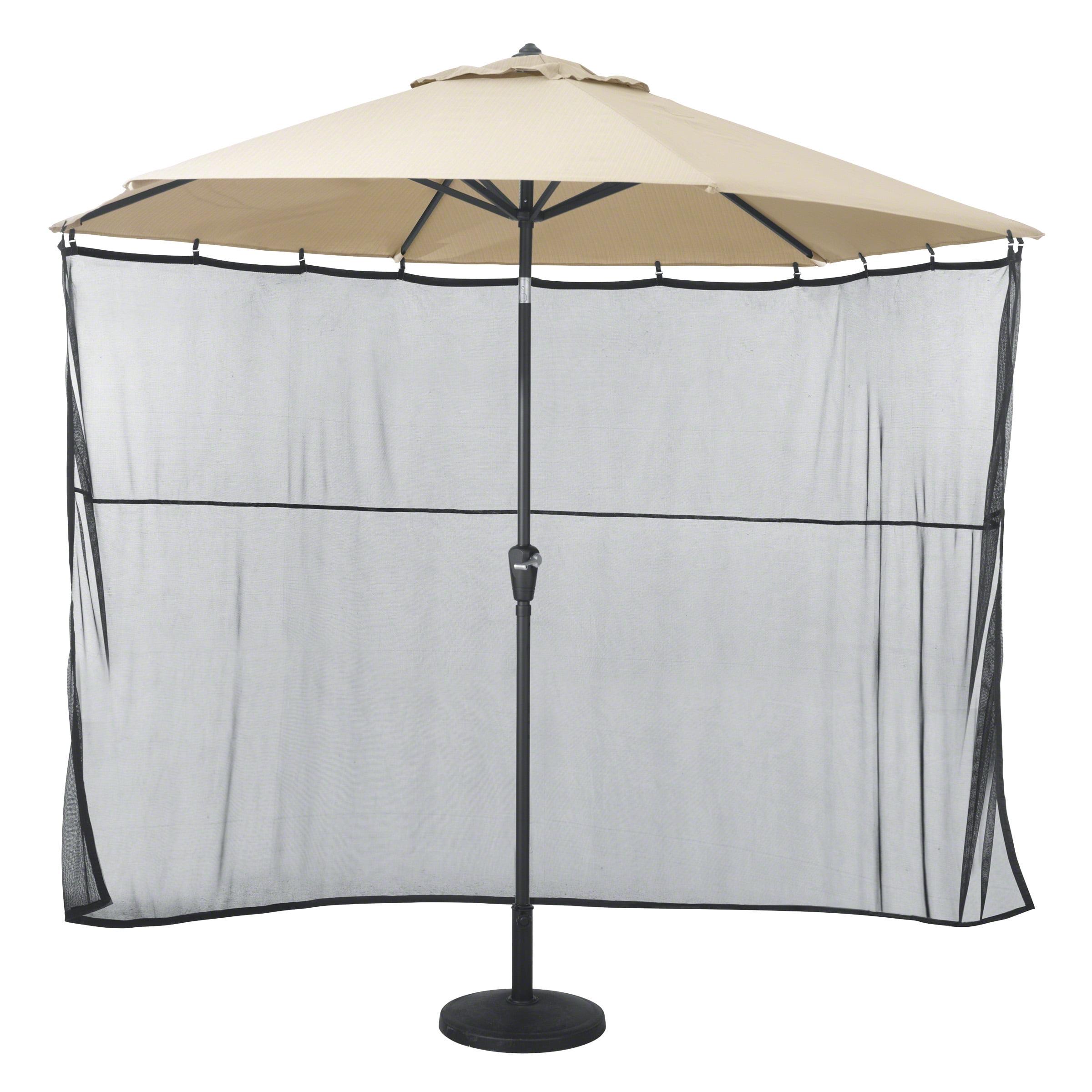 Classic Accessories Universal Patio Umbrella Shade Screen, Black