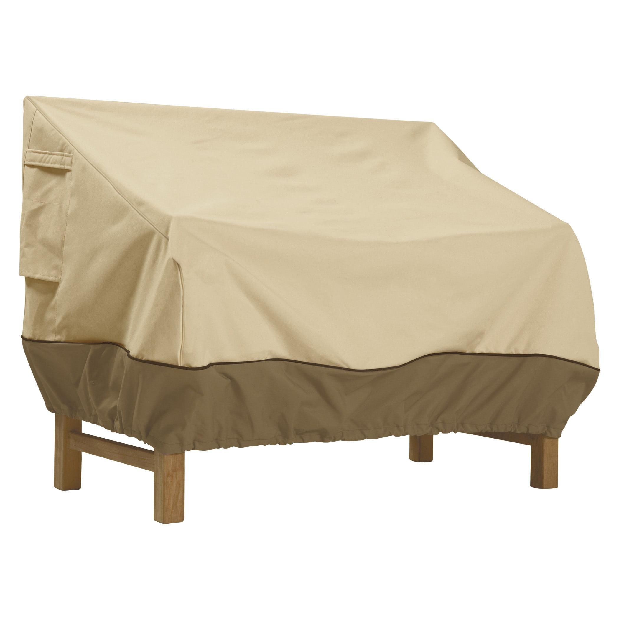 Veranda Beige and Brown Water-Resistant Patio Sofa Cover