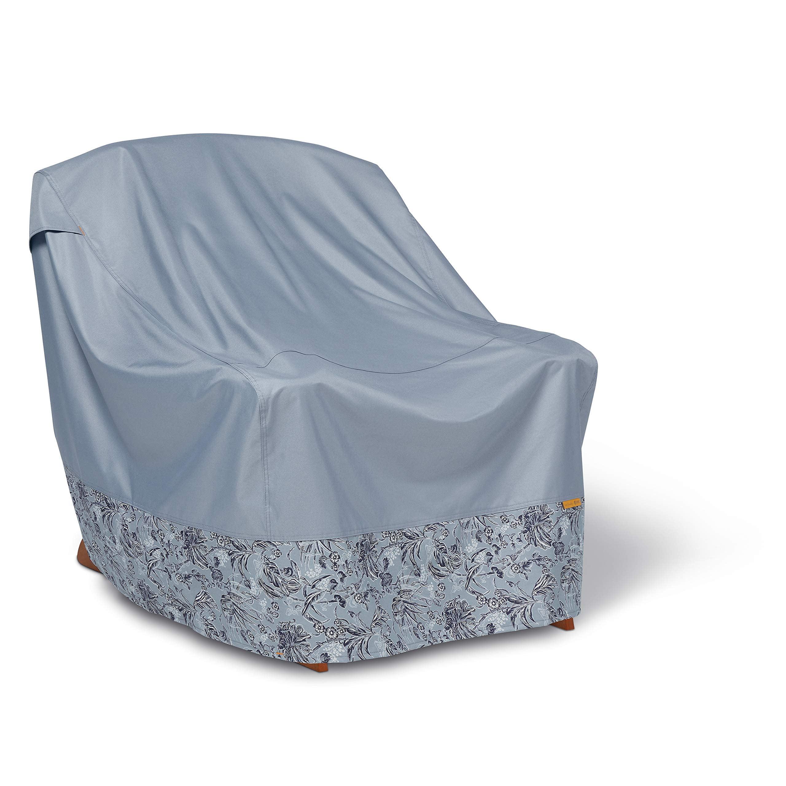 Classic Accessories for Vera Bradley Water-Resistant Adirondack Patio Chair Cover, 32 x 34 x 32 Inch, Rain Forest Toile Gray KEF16