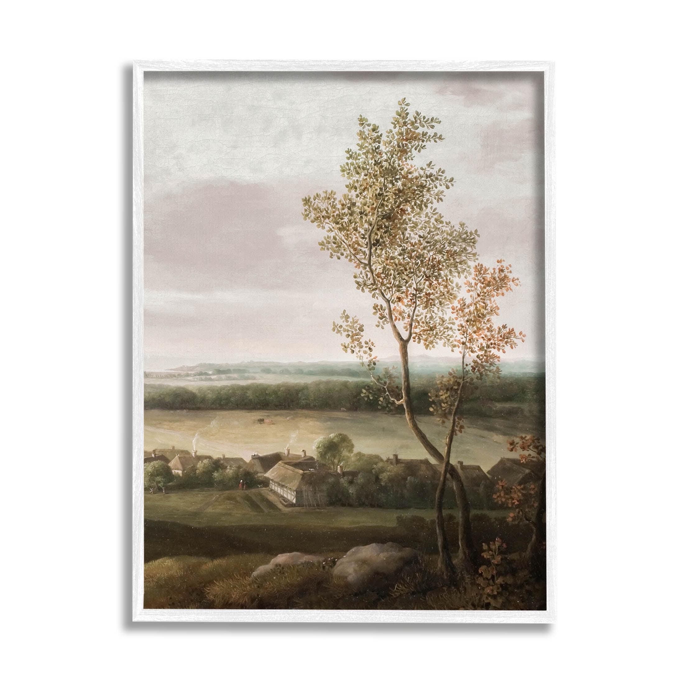 Stupell Industries " Classic Coastal House Nature Painting " by Lettered And Lined