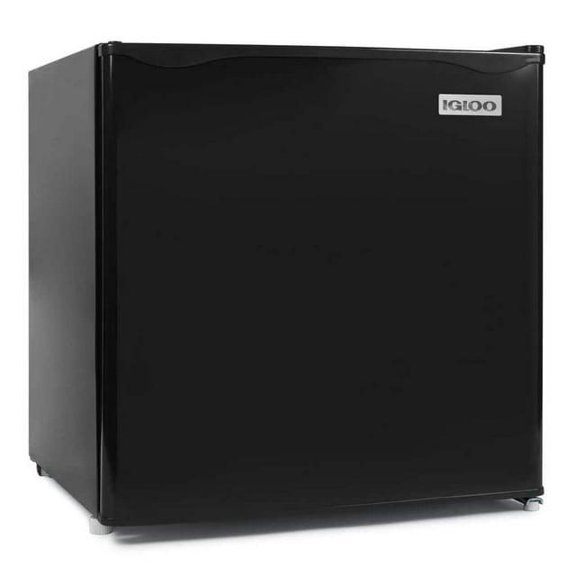 Igloo IRF16BK6A 1.6 Cu. Ft. Single Door Refrigerator with Freezer, Black