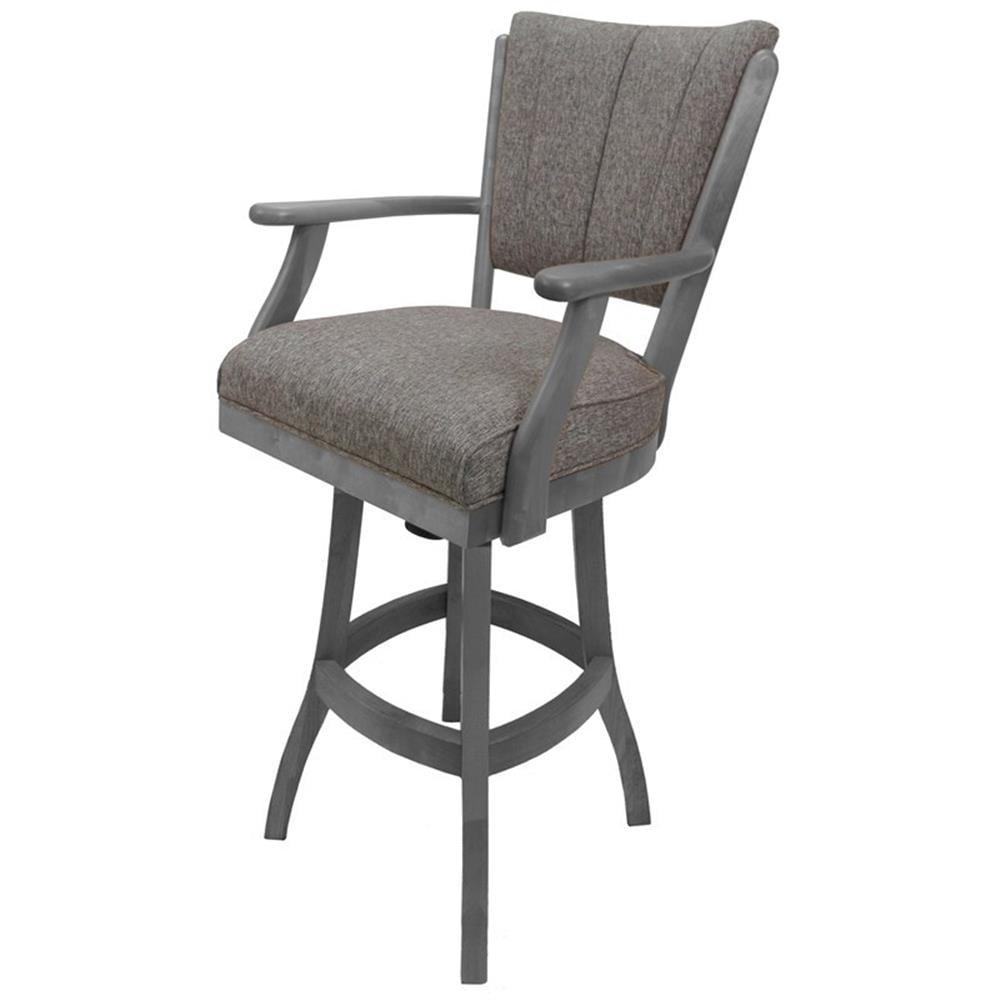 Classic Counter 26" Solid Wood Bar Stool - Mojave Grey - Light Grey
