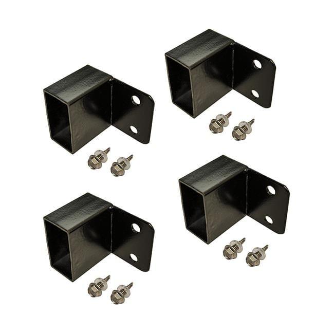 ALEKO ALEKO Black Metal Bracket for Posts (Set of 4)