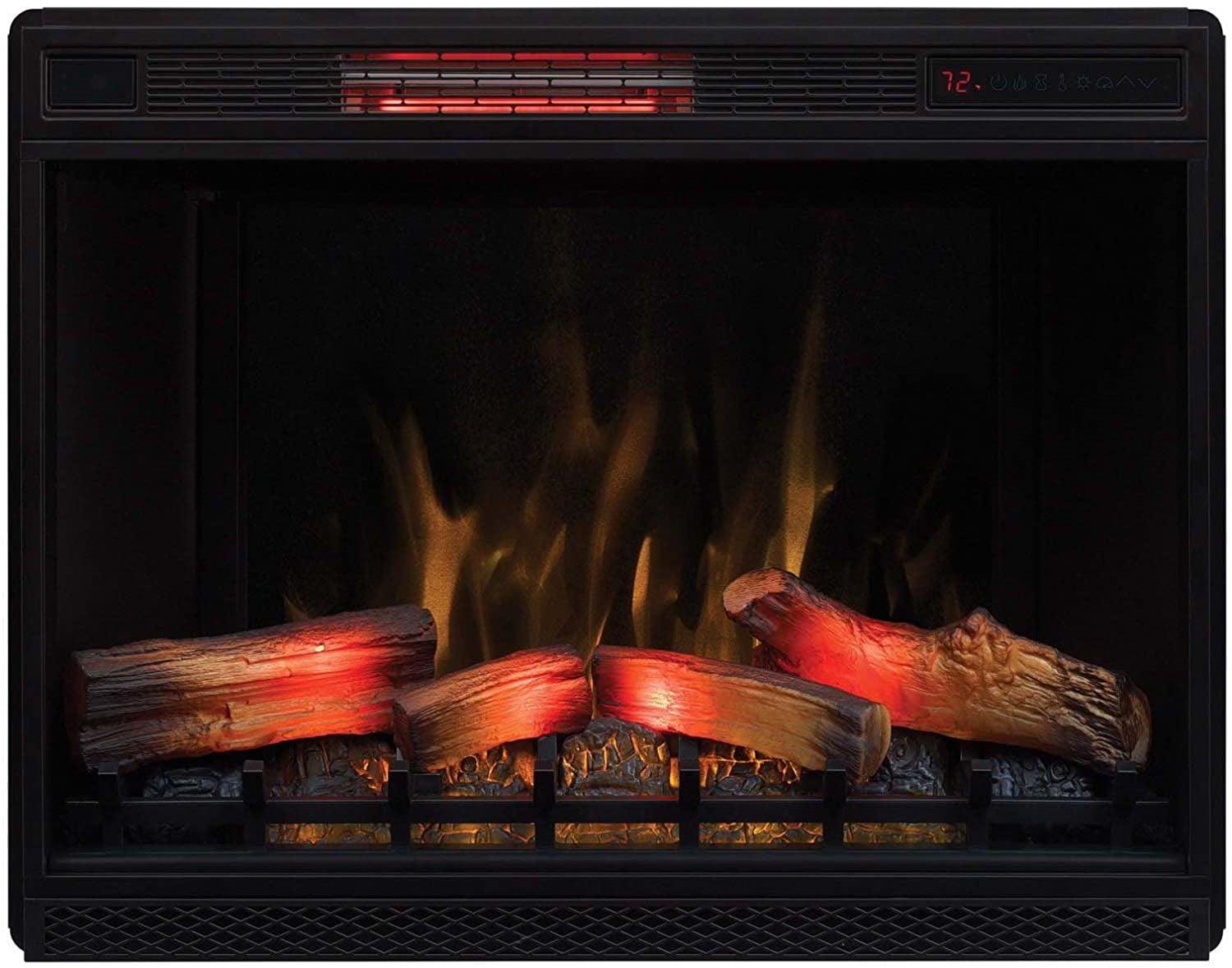 Classic Flame 33" 3D Spectrafire Plus Infrared Electric Fireplace Insert - Black, 33II042FGL