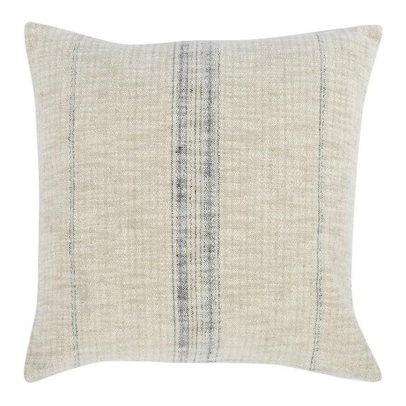 Lamina Pillow - Natural and Black / 22" x 22"