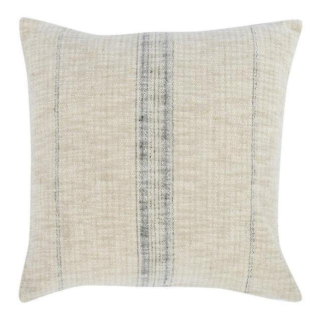 Lamina Pillow - Natural and Black / 22" x 22"