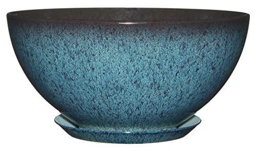 Classic Home and Garden 9010D-375R 10" Rosie Bowl Planter, Indigo Speckle