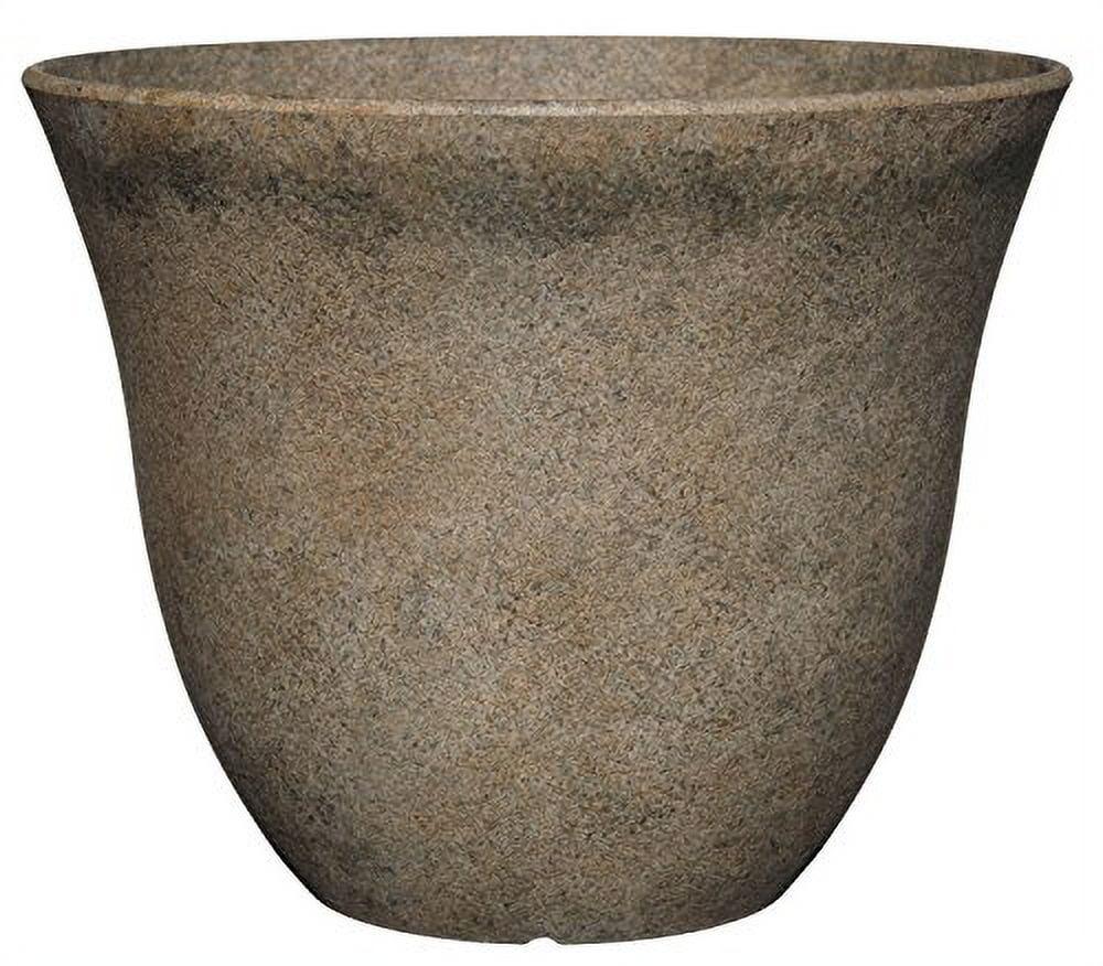 15" Fossil Stone Resin Outdoor Planter with UV Protection