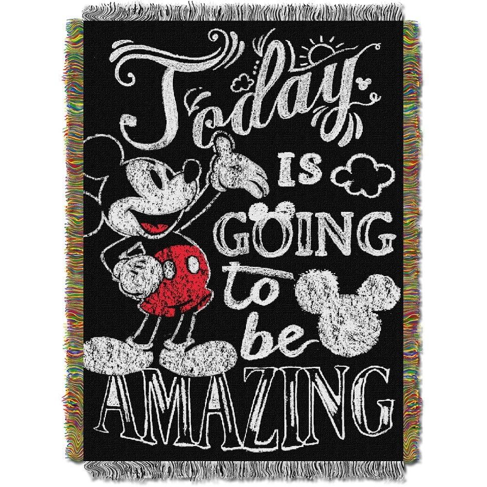 Mickey Mouse 'Amazing Day' 60"x48" Polyester Throw Blanket