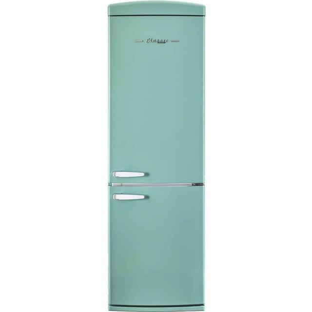 Unique Appliances Classic Retro 24 In 12 Cu.ft Bottom Mount Fridge Auto Defrost, Energy Star Certified, Counter Depth UGP-340L T AC