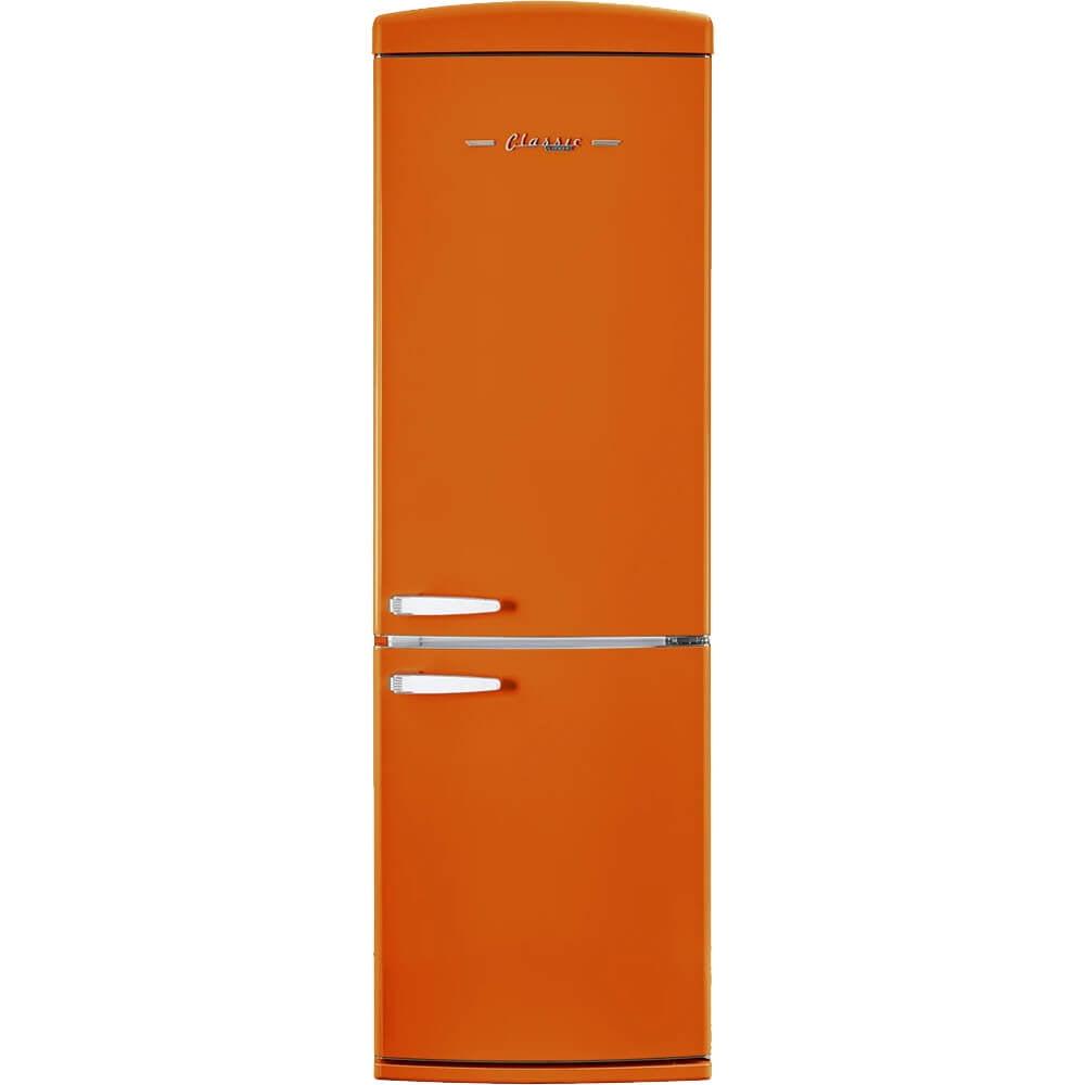 Unique Appliances Classic Retro 24 In 12 Cu.ft Bottom Mount Fridge Auto Defrost, Energy Star Certified, Counter Depth UGP-340L O AC