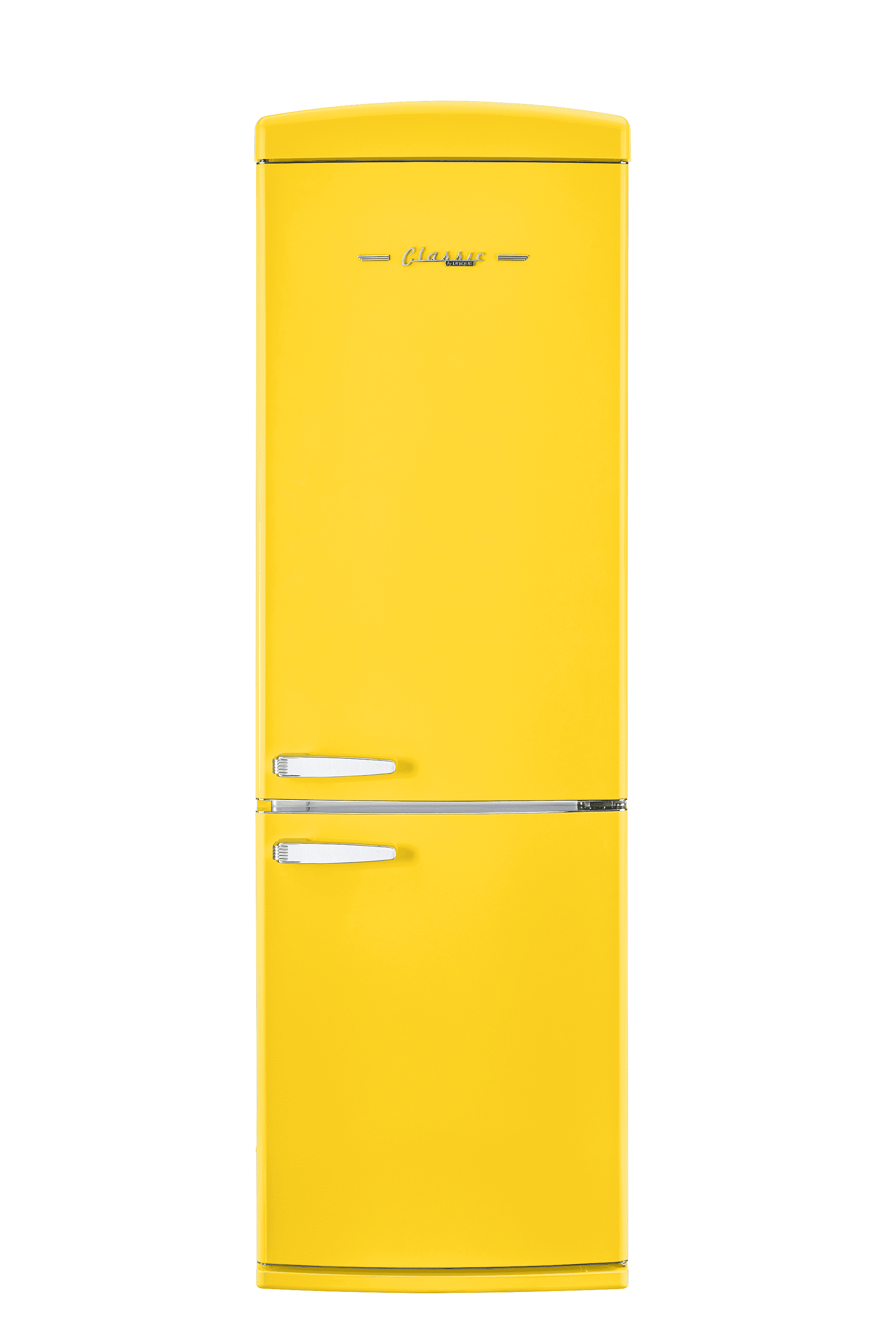 Unique Appliances Classic Retro 24 In 12 Cu.ft Bottom Mount Fridge Auto Defrost, Energy Star Certified, Counter Depth UGP-340L Y AC