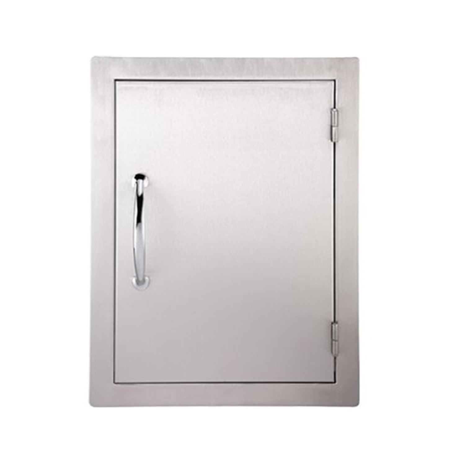 Stainless Steel Vertical Outdoor Access Door 17" x 24"