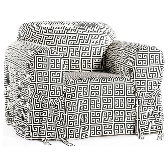 Mercer41 Cotton Box Cushion Armchair Slipcover