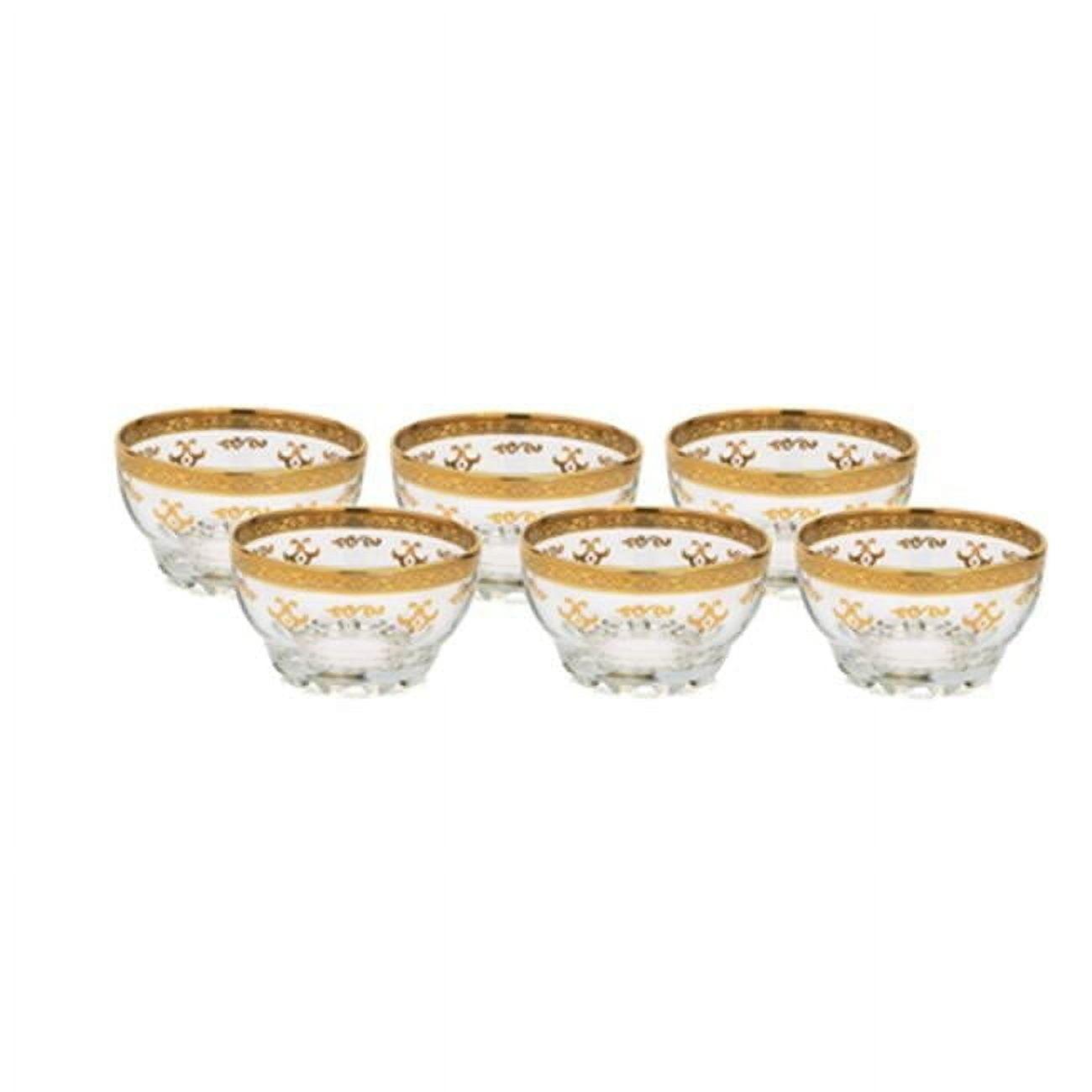 Classic Touch Glass Candy Bowl (Set of 6)