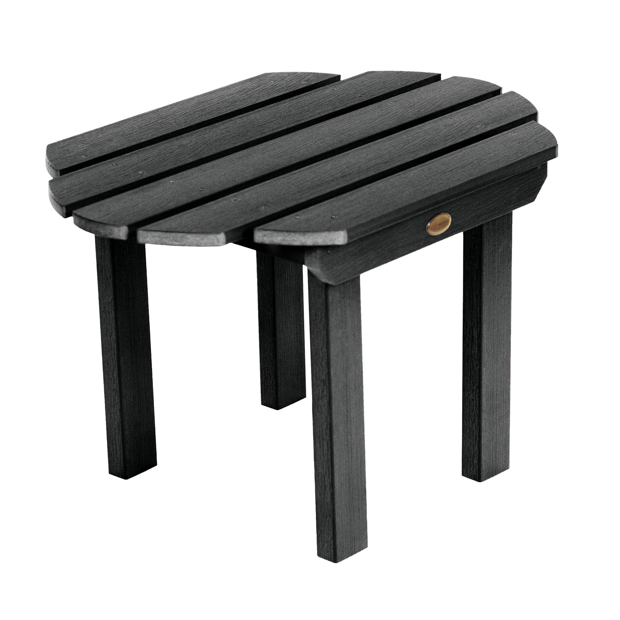 Classic Westport Patio Side Table Black - highwood: Weather-Resistant, Rectangular End Table