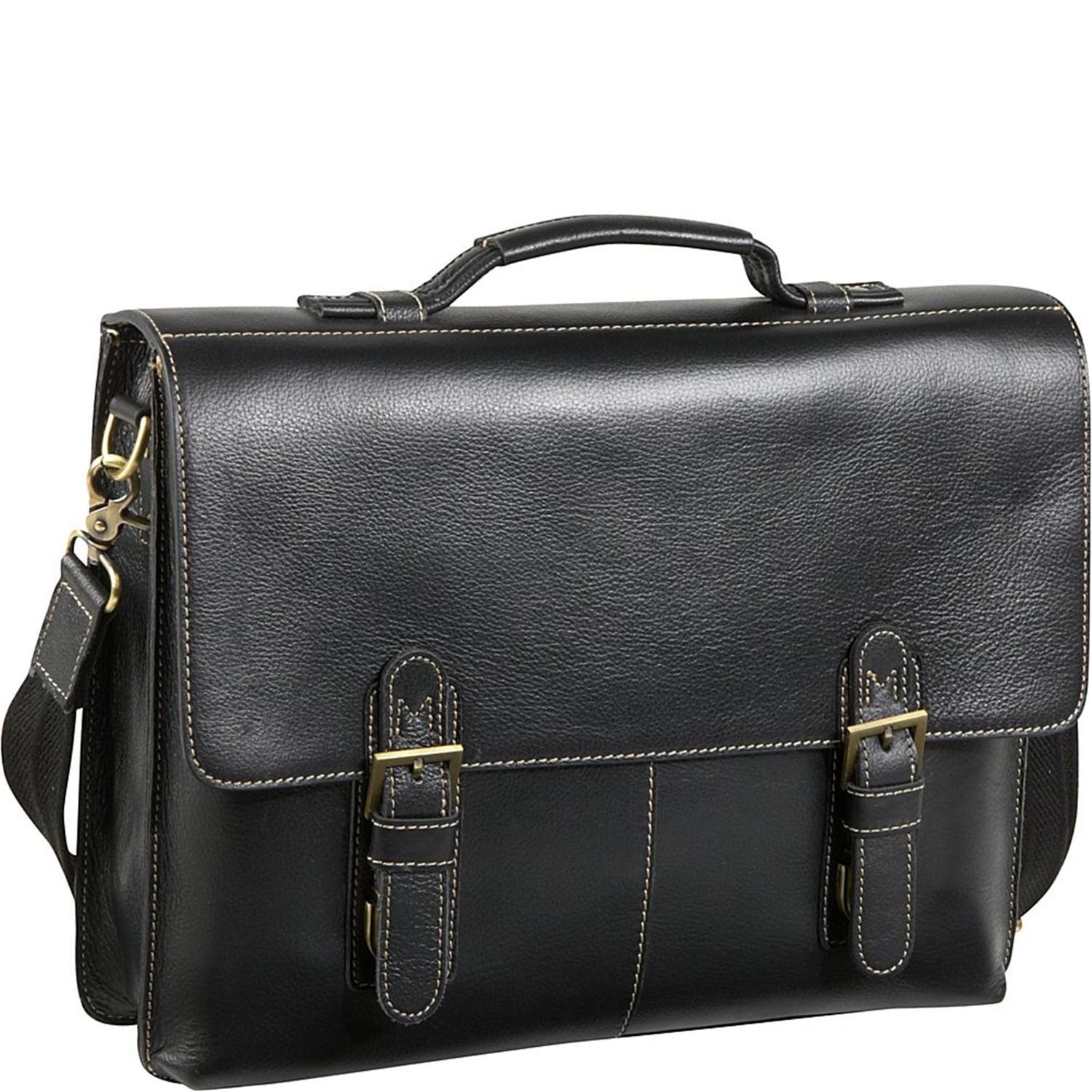 Classical Leather Organizer Briefcase (#2750-02)