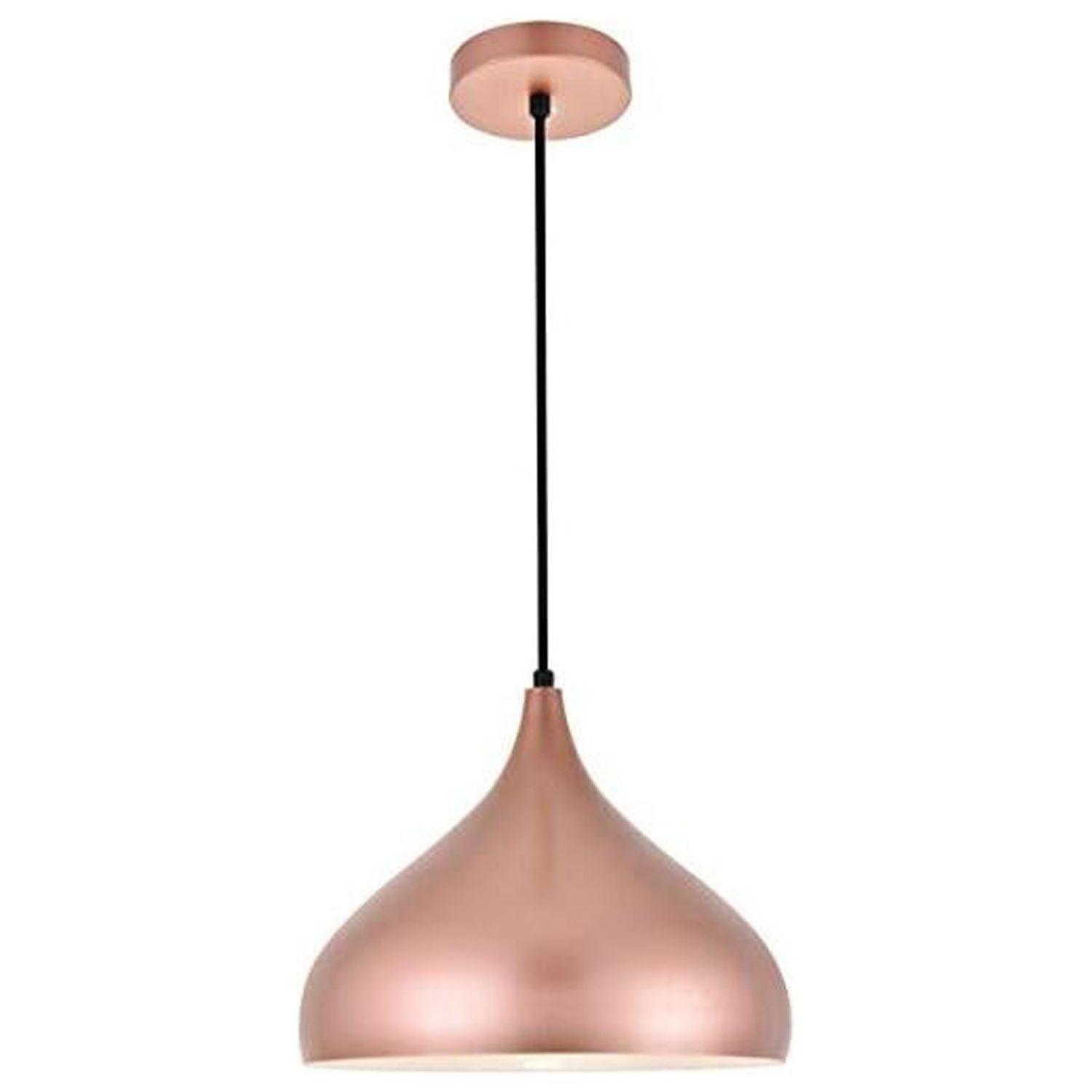 Elegant Lighting Circa 1 Light Honey Gold Pendant