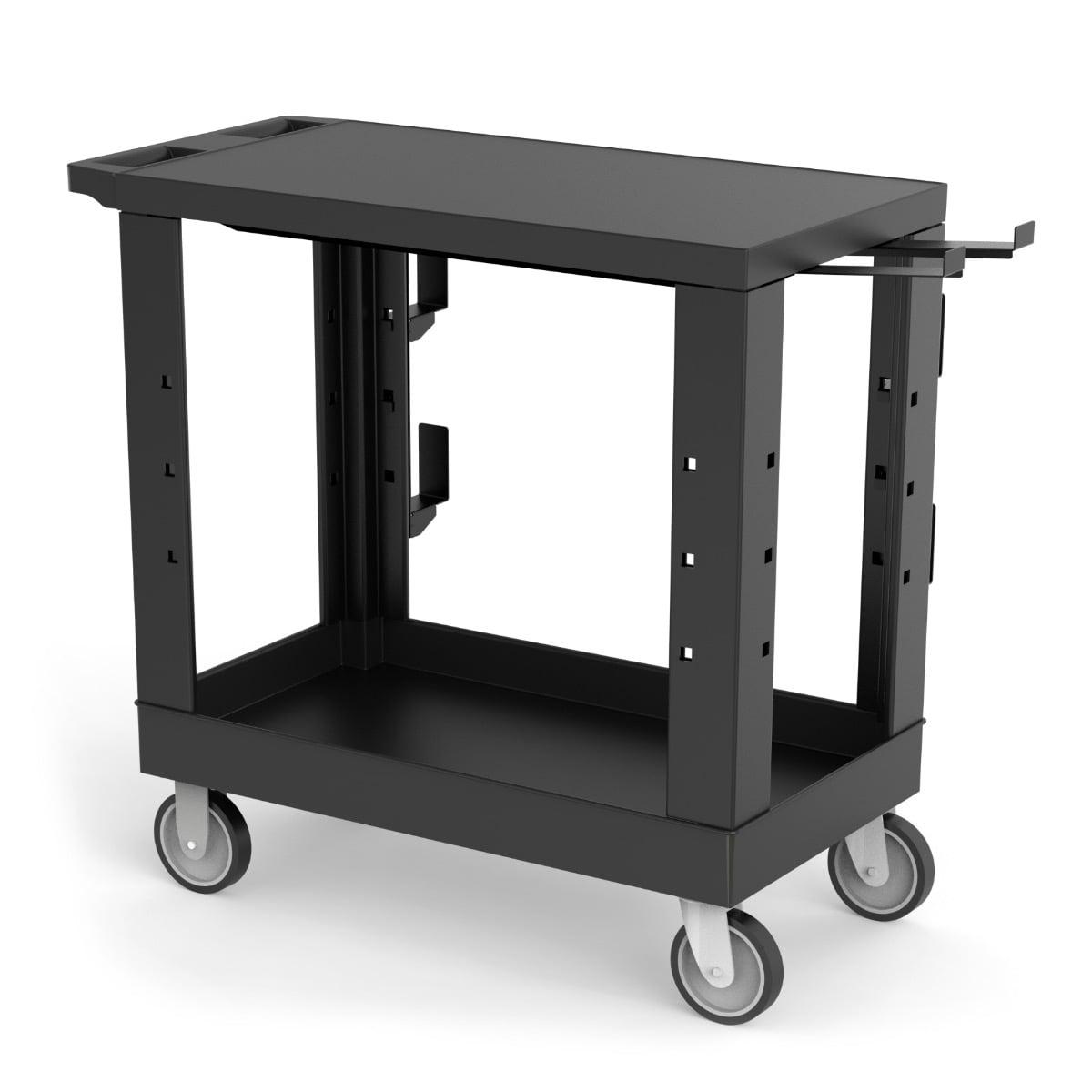 E Series Utility Cart with 1 Tub and 1 Flat Shelves