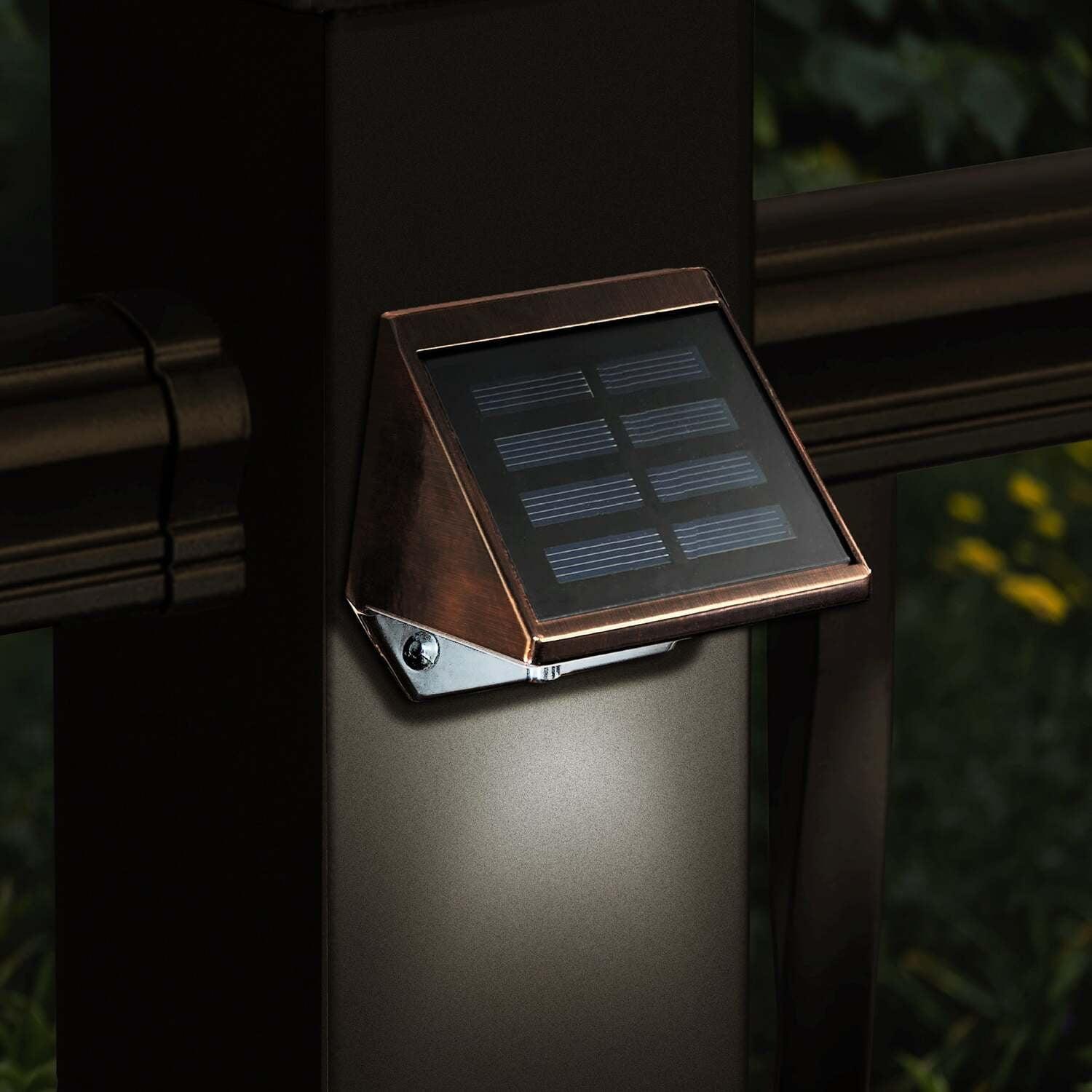 Solar Powered  Integrated LED Deck Light