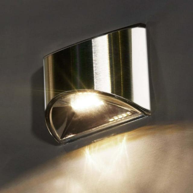 Classy Caps Stainless Steel Solar Powered Integrated LED Metal Deck Light & Reviews | Wayfair
