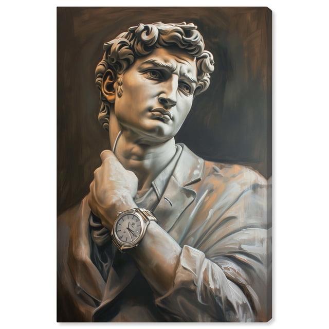 Notoriart Classy Sculpture Men Style Wall Art, 10" x 15", Gallery Wrapped