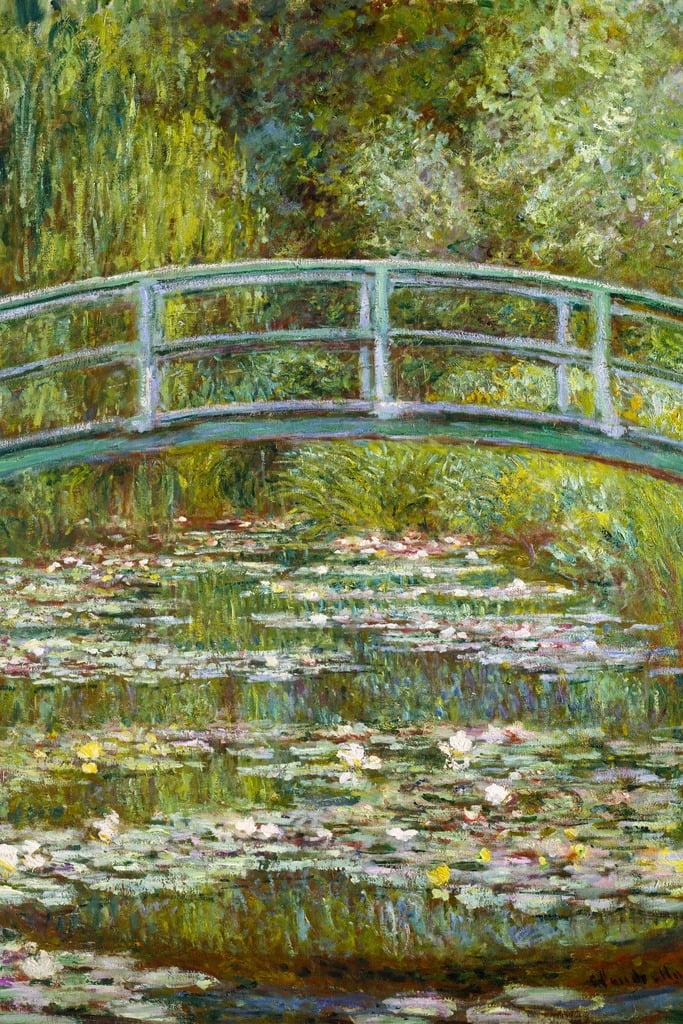 Claude Monet The Water Lily Pond Japanese Bridge Impressionist Art Posters Claude Monet Prints Nature Landscape Painting Claude Monet Wall Art French Cool Wall Art Print Poster 12x18