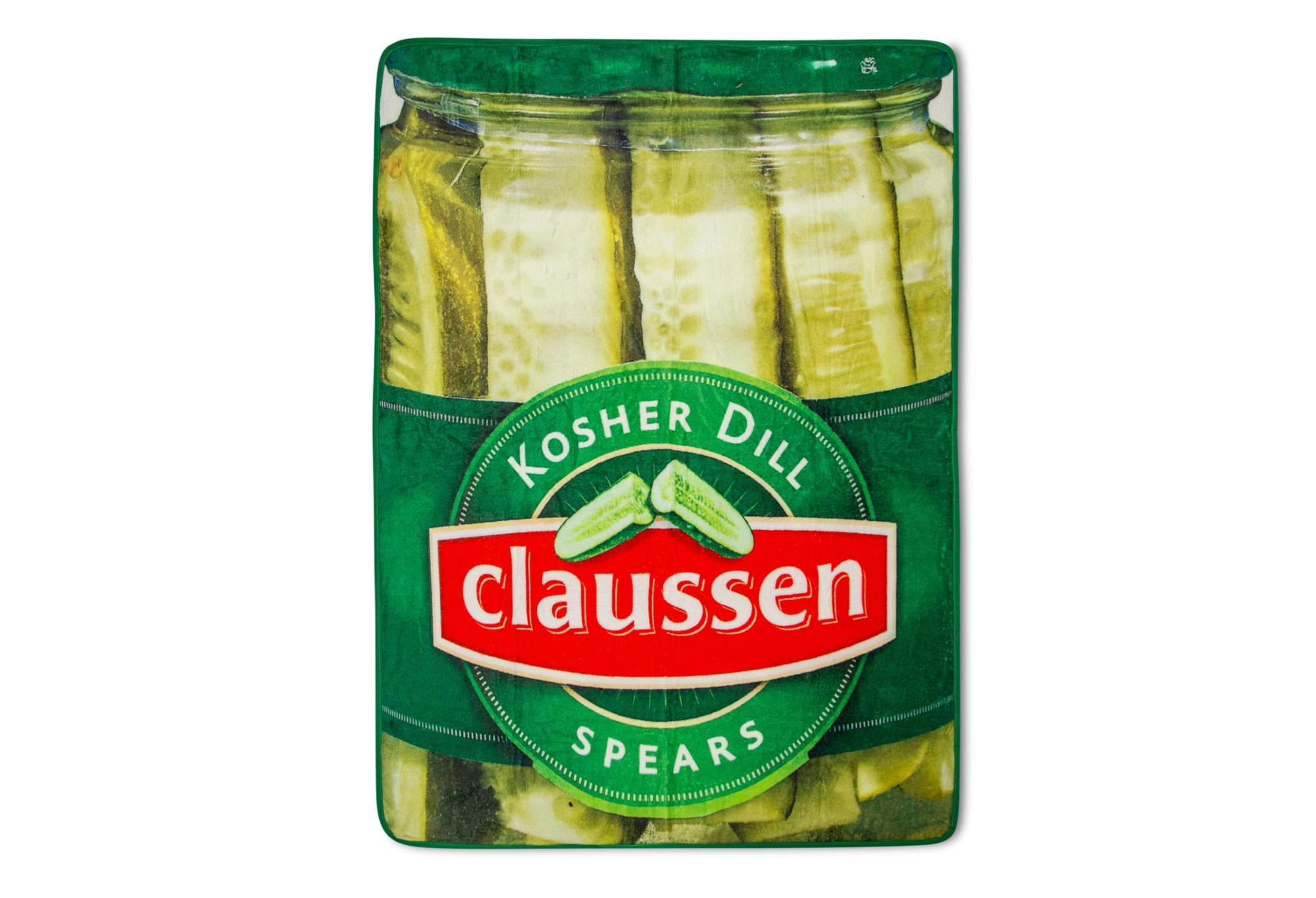 Toynk Claussen Kosher Dill Pickles Fleece Throw Blanket | 45 x 60 Inches