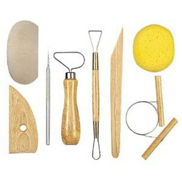 Clay Pottery Tool Kits 8 Pc T Ceramics Wax Carving Sculpting Molding