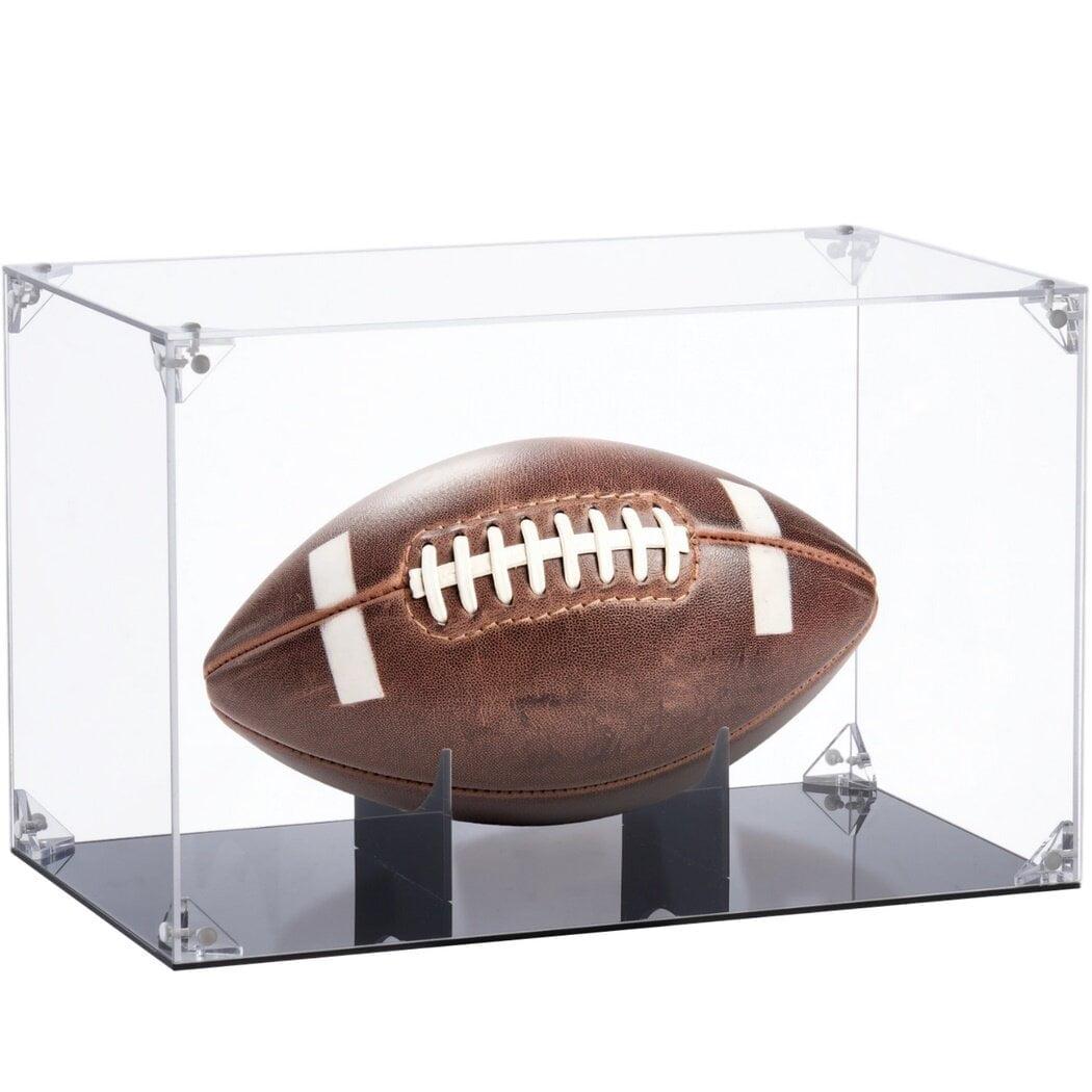 11.8 x 7.9 x 7.2 Inches Clear Acrylic Football Display Case