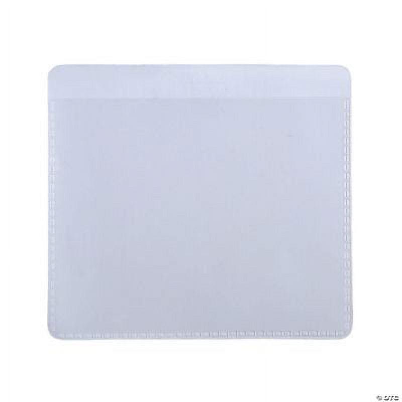 Clear Self-Adhesive Labeling Pockets., Classroom, Educational, 25 Pieces