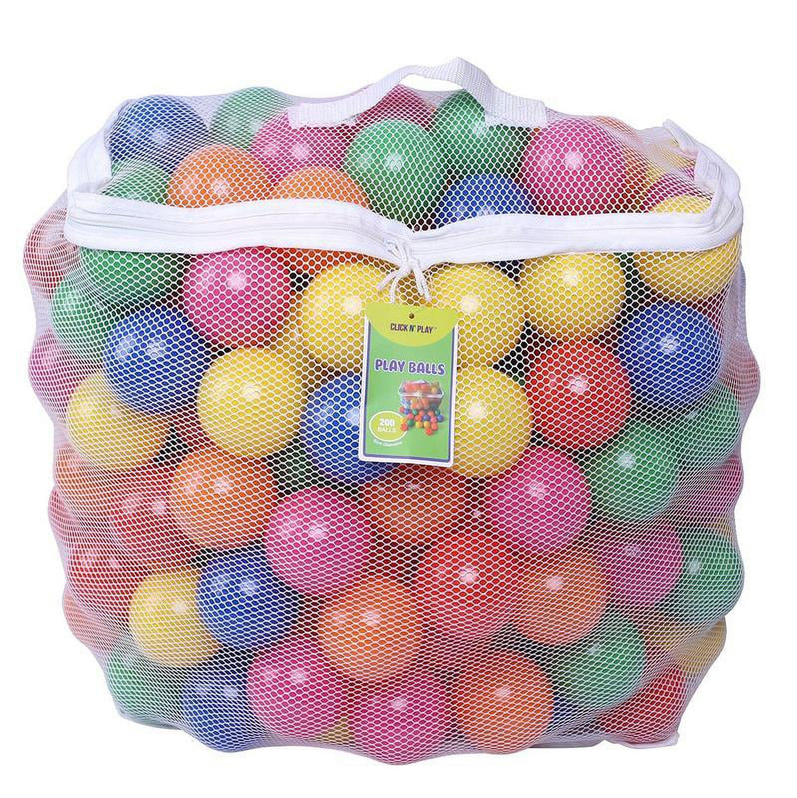 Click N' Play Phthalate & BPA Free Plastic Balls for Ball Pit, Multicolored