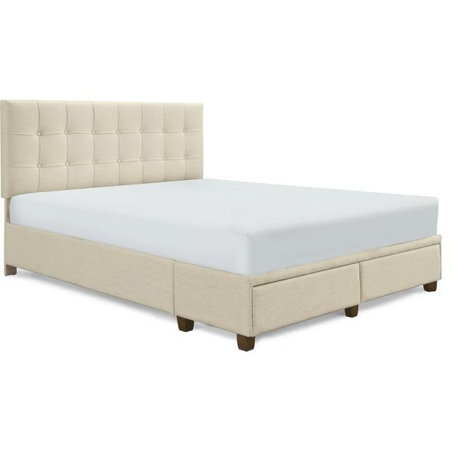 ClickDecor Langston Edmond Storage Bed with Adjustable Height Headboard
