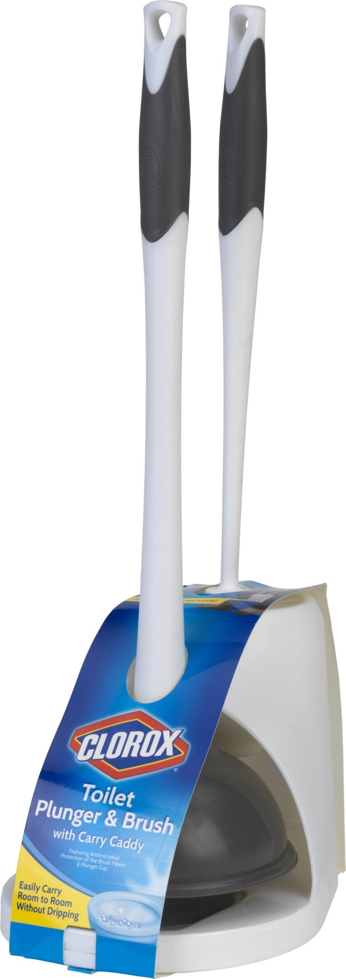 Clorox Plunger & Toilet Brush with Carry Caddy