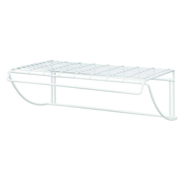 ClosetMaid 8278 18-Inch Wide Laundry Utility Hanger Shelf , White