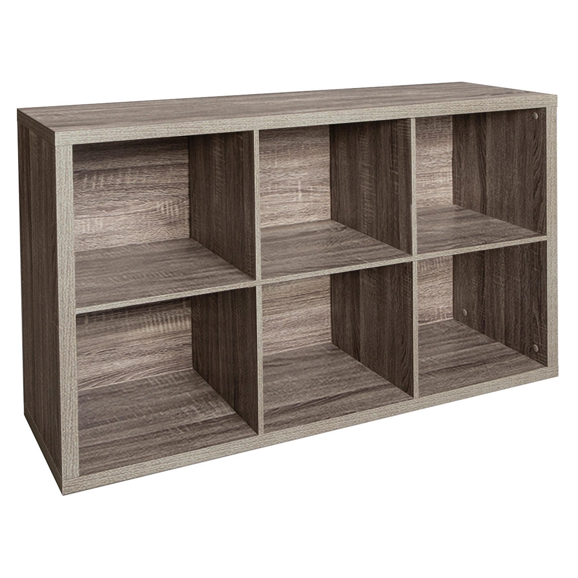 ClosetMaid 6 Cube Organizer Shelf in Graphite Gray Finish - ClosetMaid