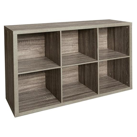 ClosetMaid 6 Cube Organizer Shelf in Graphite Gray Finish - ClosetMaid