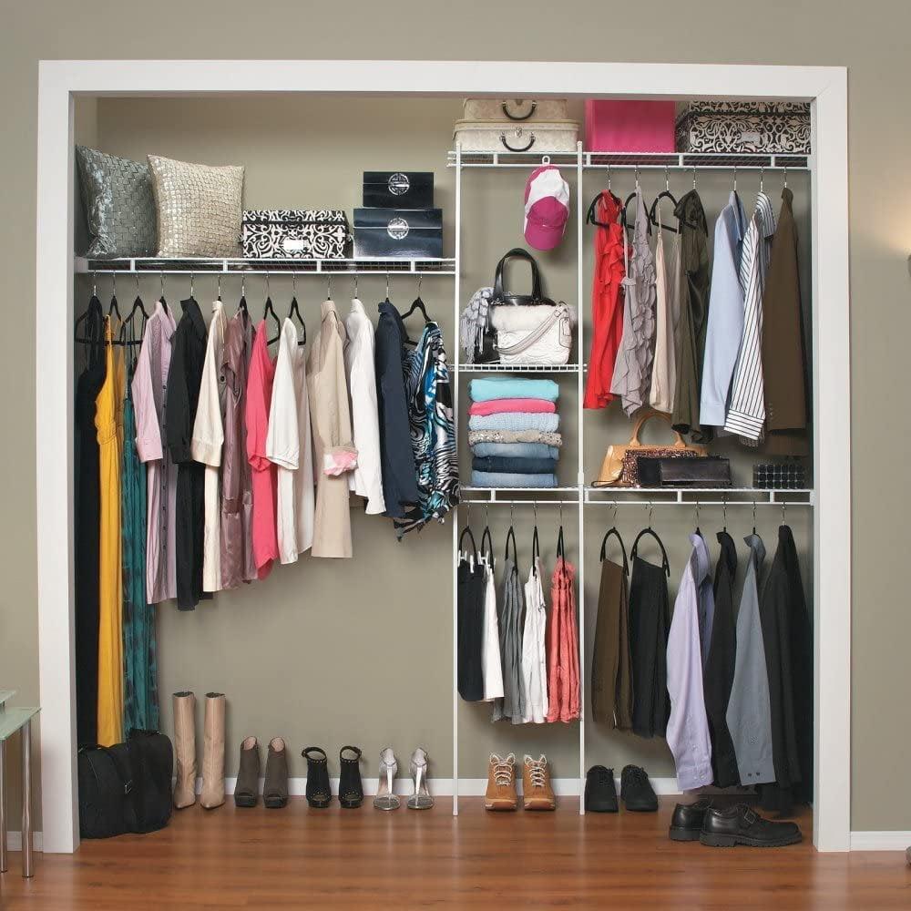 ShelfTrack 60" W - 96" W Closet System Starter Kit