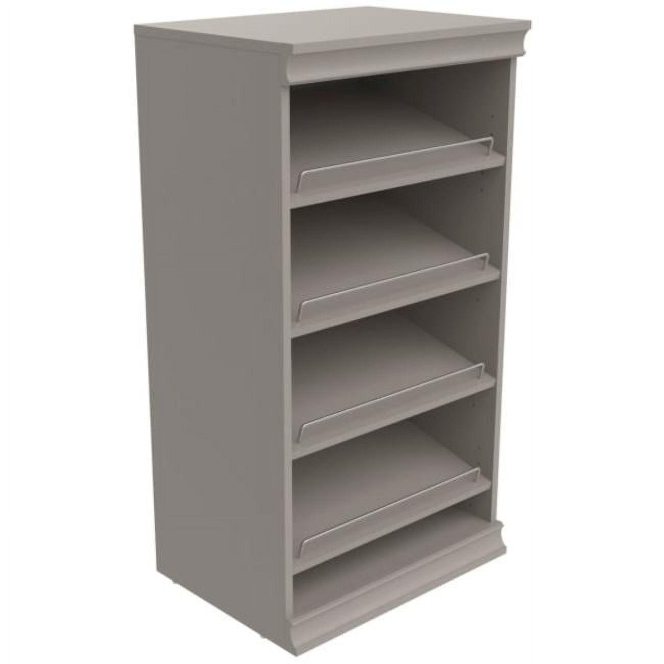 Modular Storage 21.38" W Shoe Shelf Unit with 4 Shelves