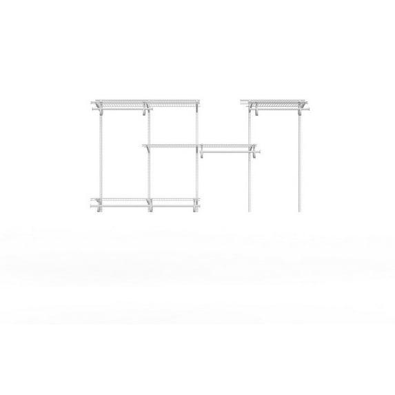 ShelfTrack 60" W - 96" W Closet System Starter Kit