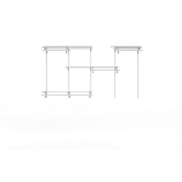 ShelfTrack 60" W - 96" W Closet System Starter Kit