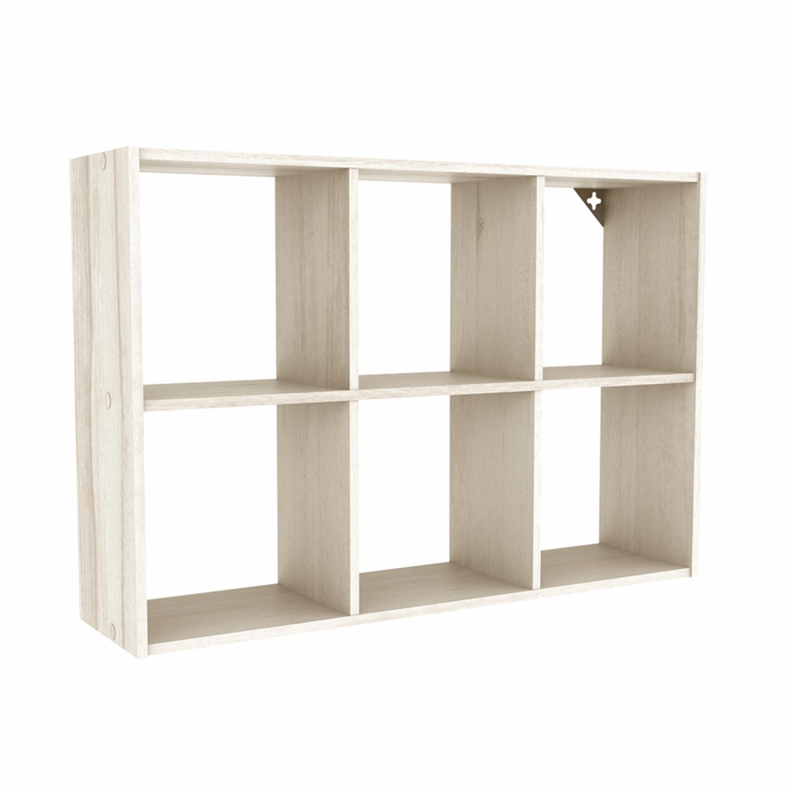 Mini 6-Cube Desktop or Wall Mount Organizer