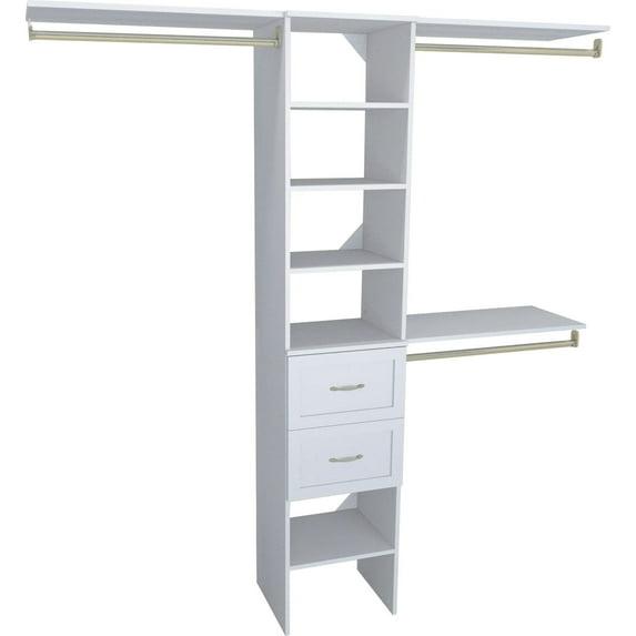 Closetmaid Ss16-Cos2dr Suitesymphony 6 To 9 Foot Wide Closet System Kit - White