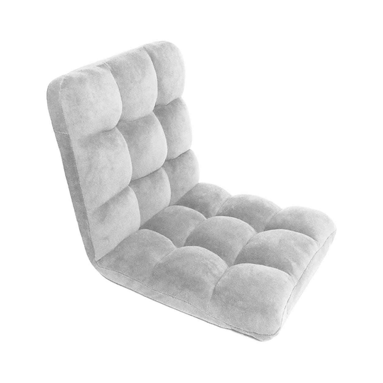 ErgoFlex Gray Microfiber Adjustable Memory Foam Recliner