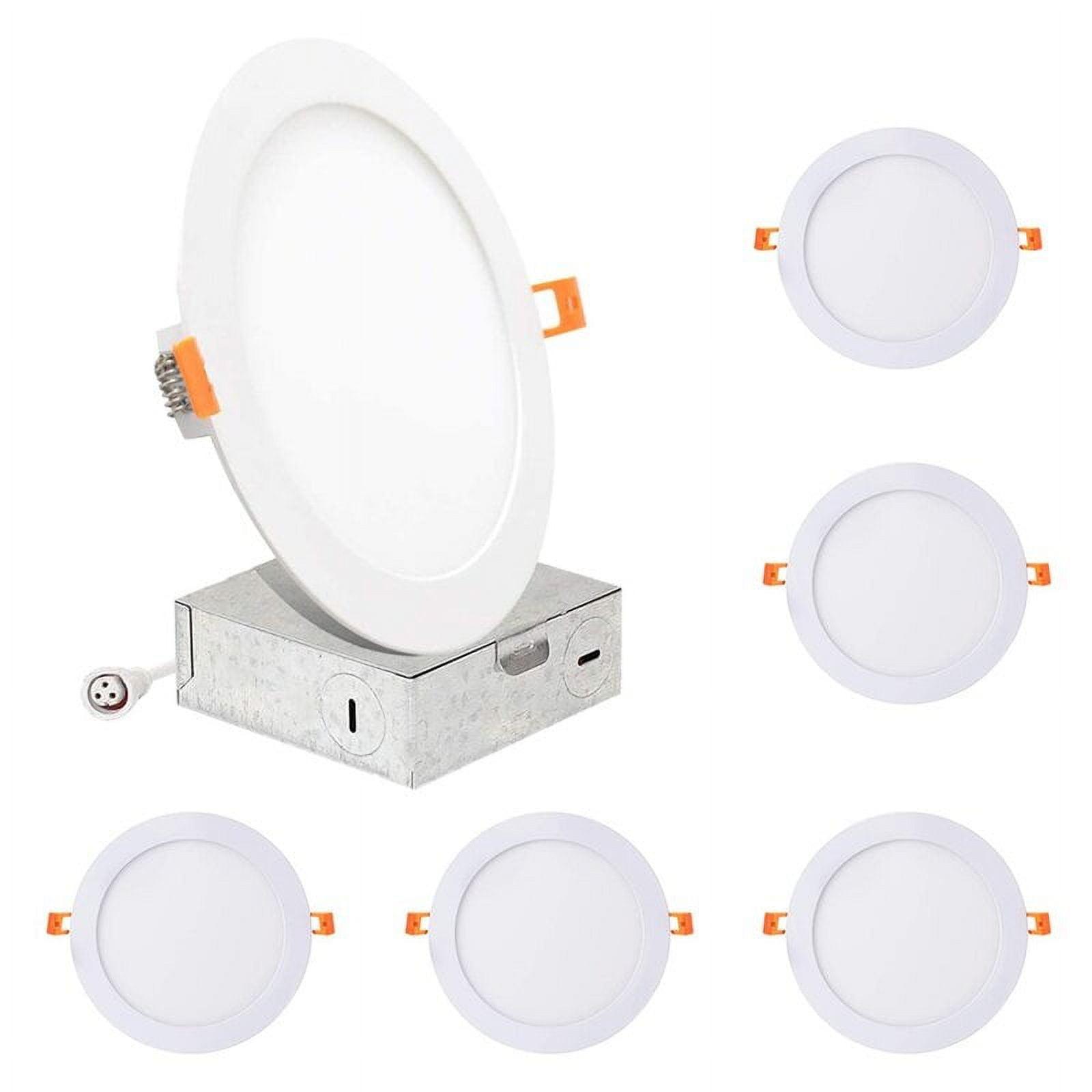 6-Pack Adjustable 6-Inch Round LED Recessed Lighting Kit