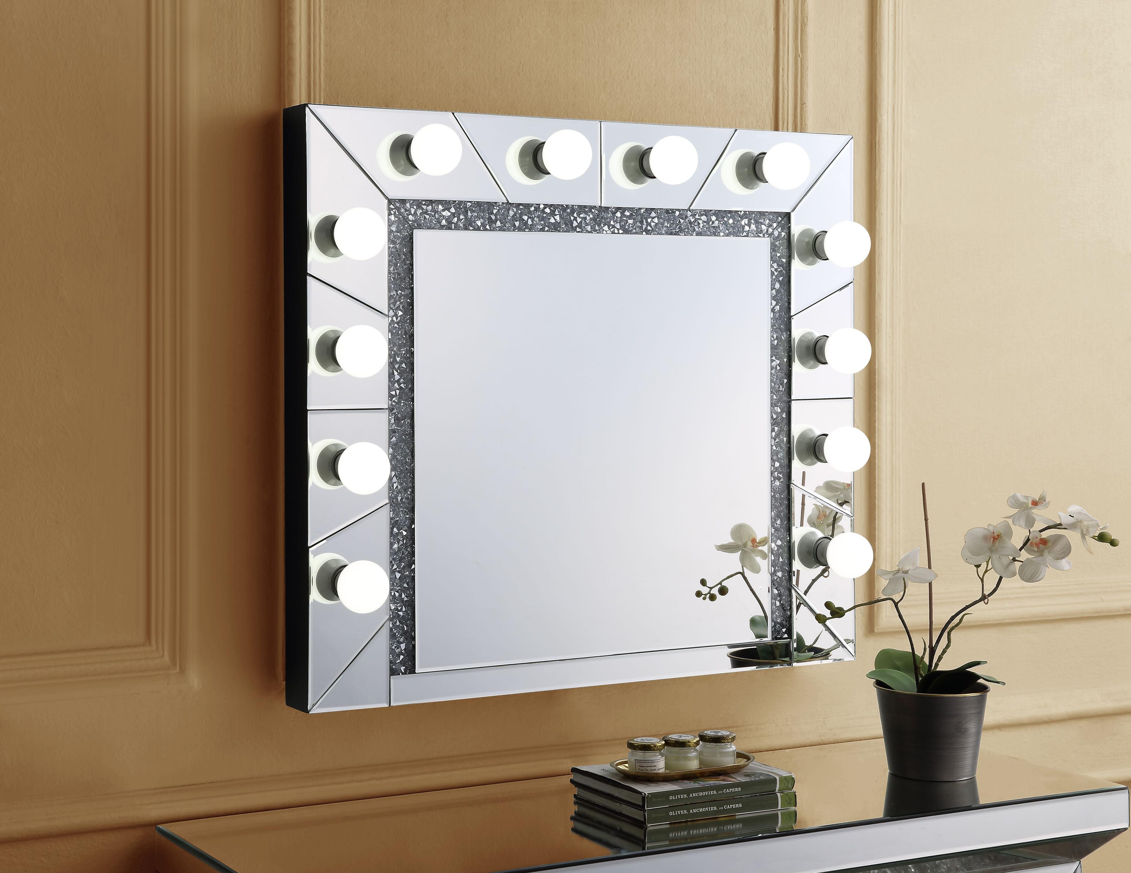 Mirror Mirrored & Faux Diamonds