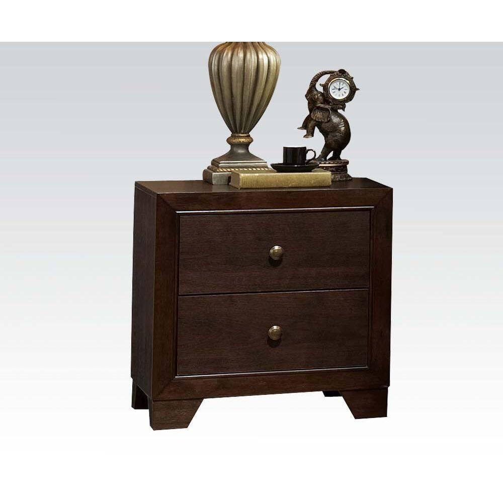 Madison Espresso Elegance 2-Drawer Nightstand