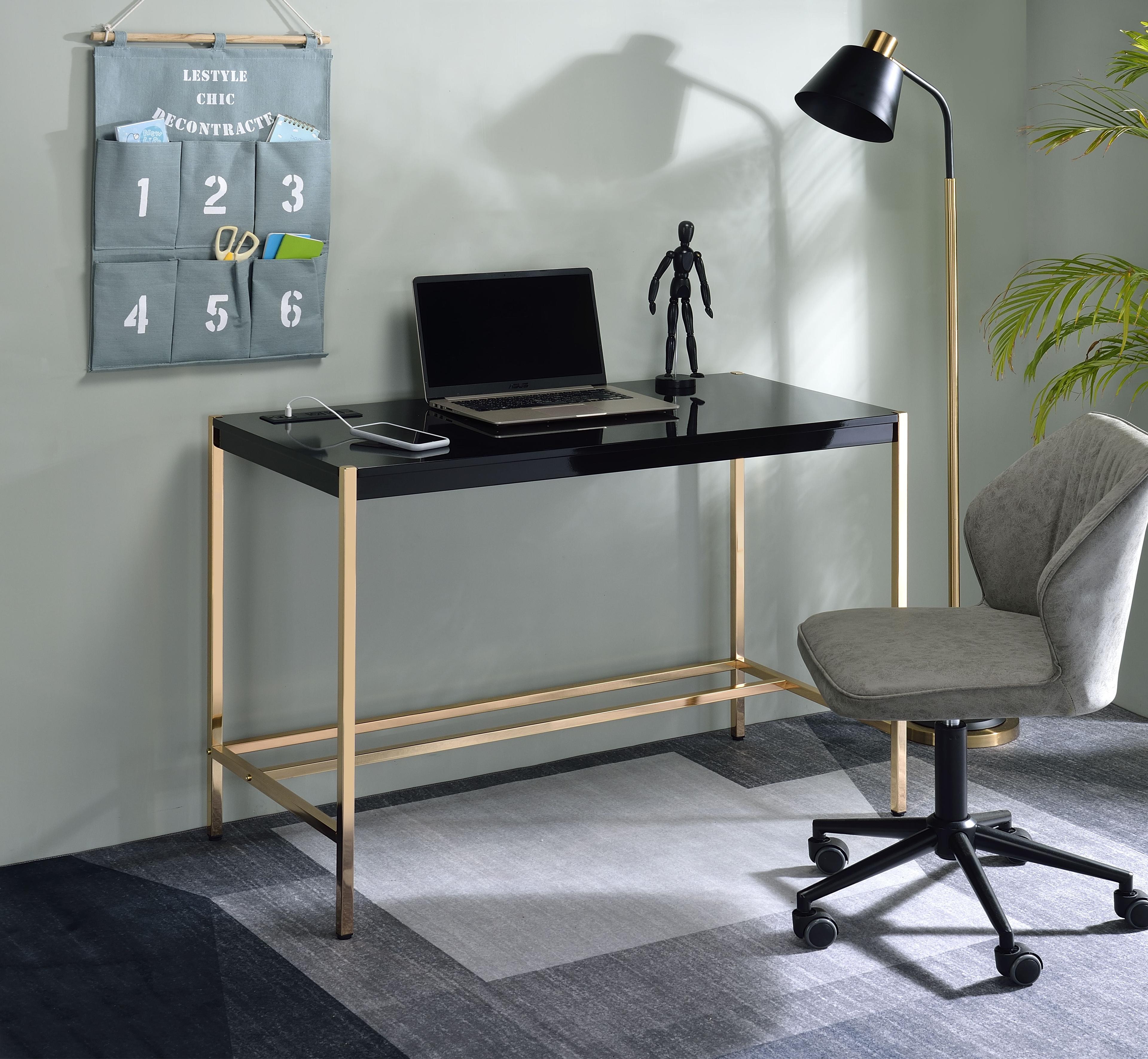 Metal Base Writing Desk